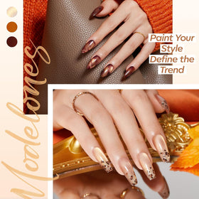 Application of modelones Gel Nail Polish on nails
