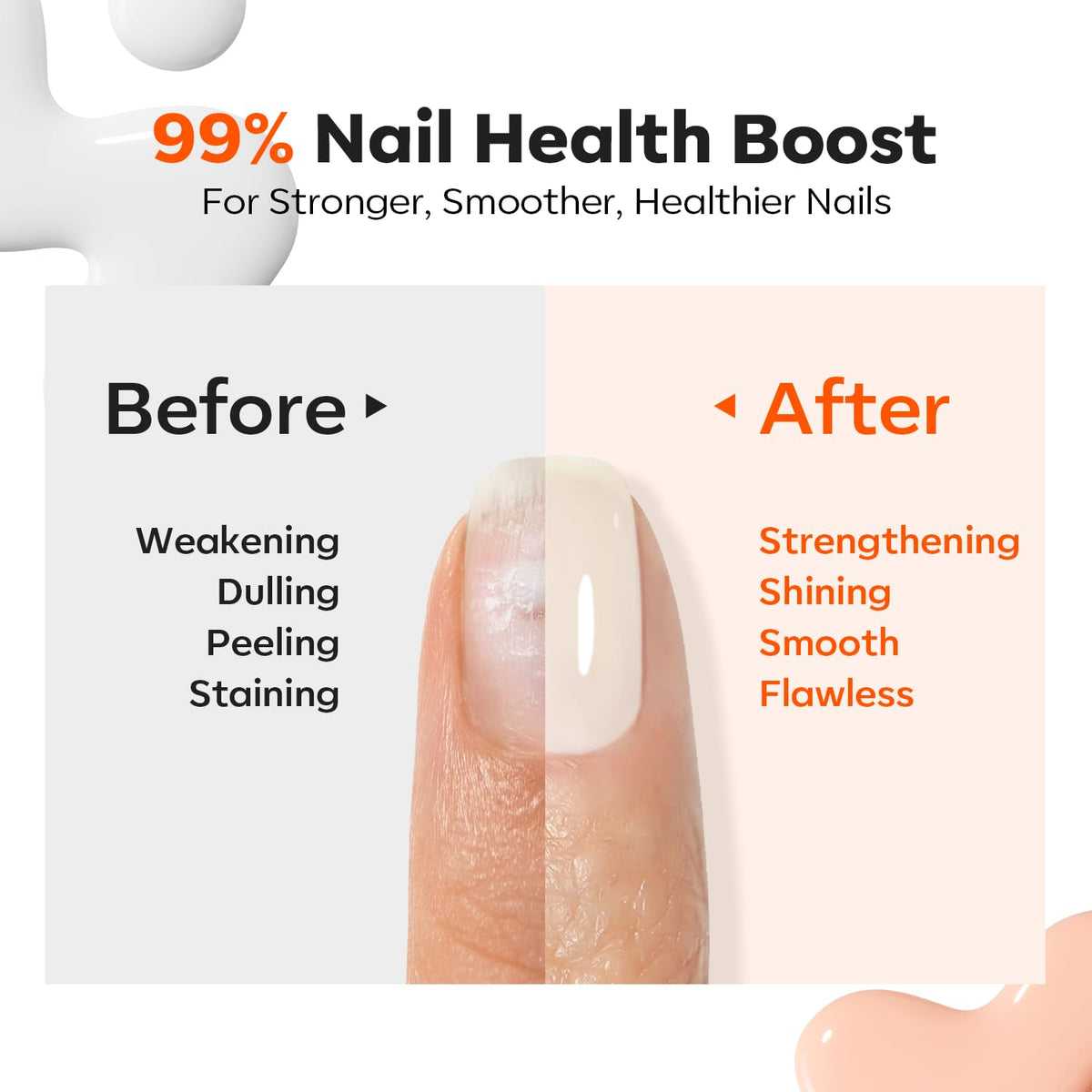 Application of modelones nail strengthener on nails
