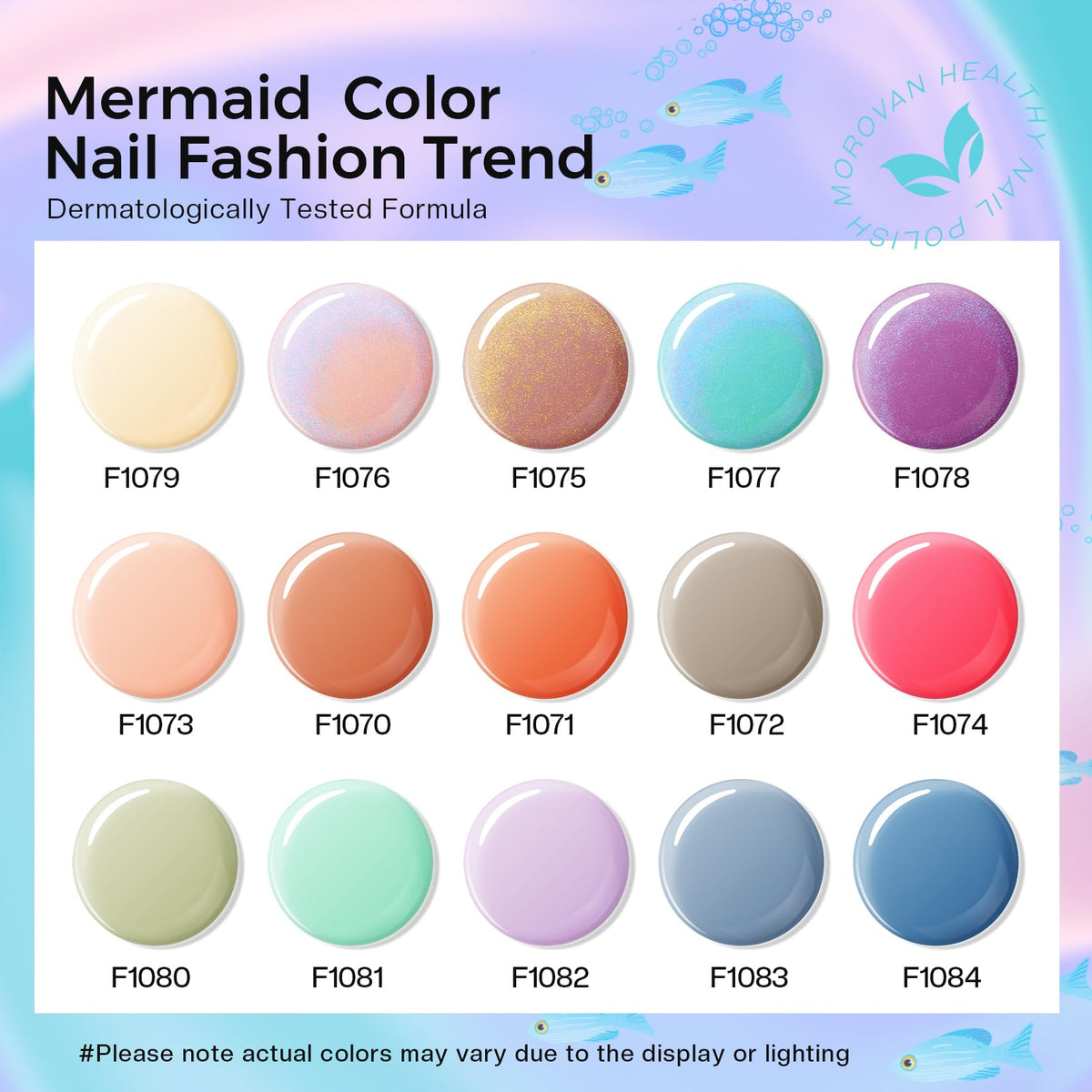 Application of Morovan nail polish on nails