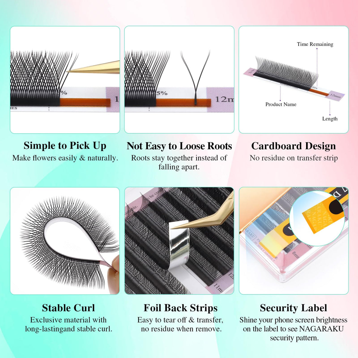 Application of NAGARAKU YY Lash Extensions in a salon