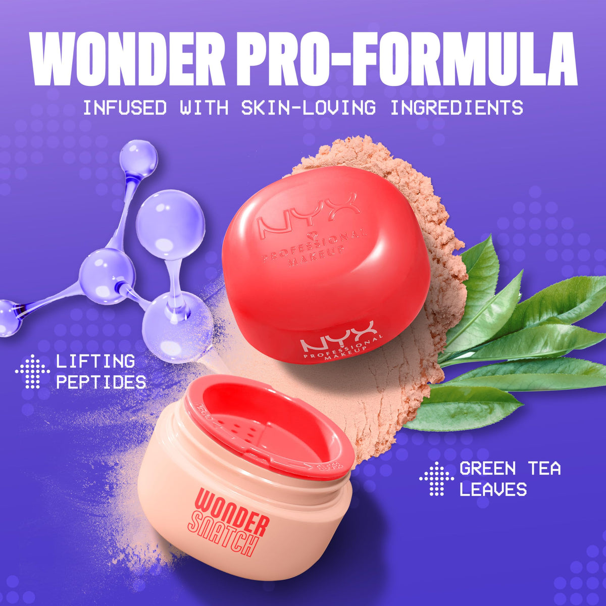 Application of NYX Wonder Snatch Setting Powder on skin