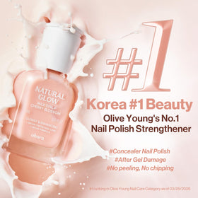 Application of ohora Natural Glow Milk Syrup on nails