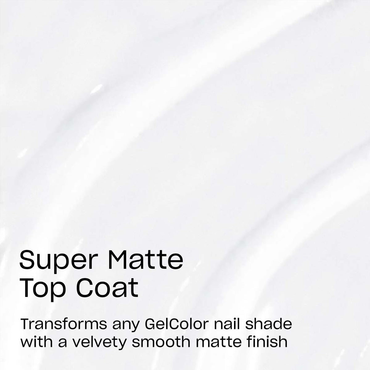 Application of OPI GelColor Super Matte Top Coat on nails