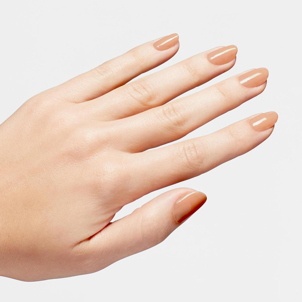 Application of OPI Infinite Shine Nail Polish Over-slay your Welcome on nails