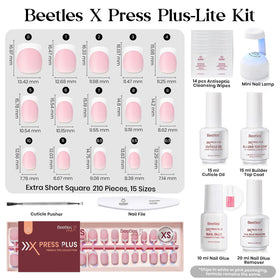 Application of press on nails with quick-dry glue