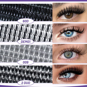 Application of QUAFFLY lashes with precision tweezers