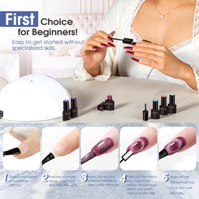 Application of ROSALIND gel polish on nails