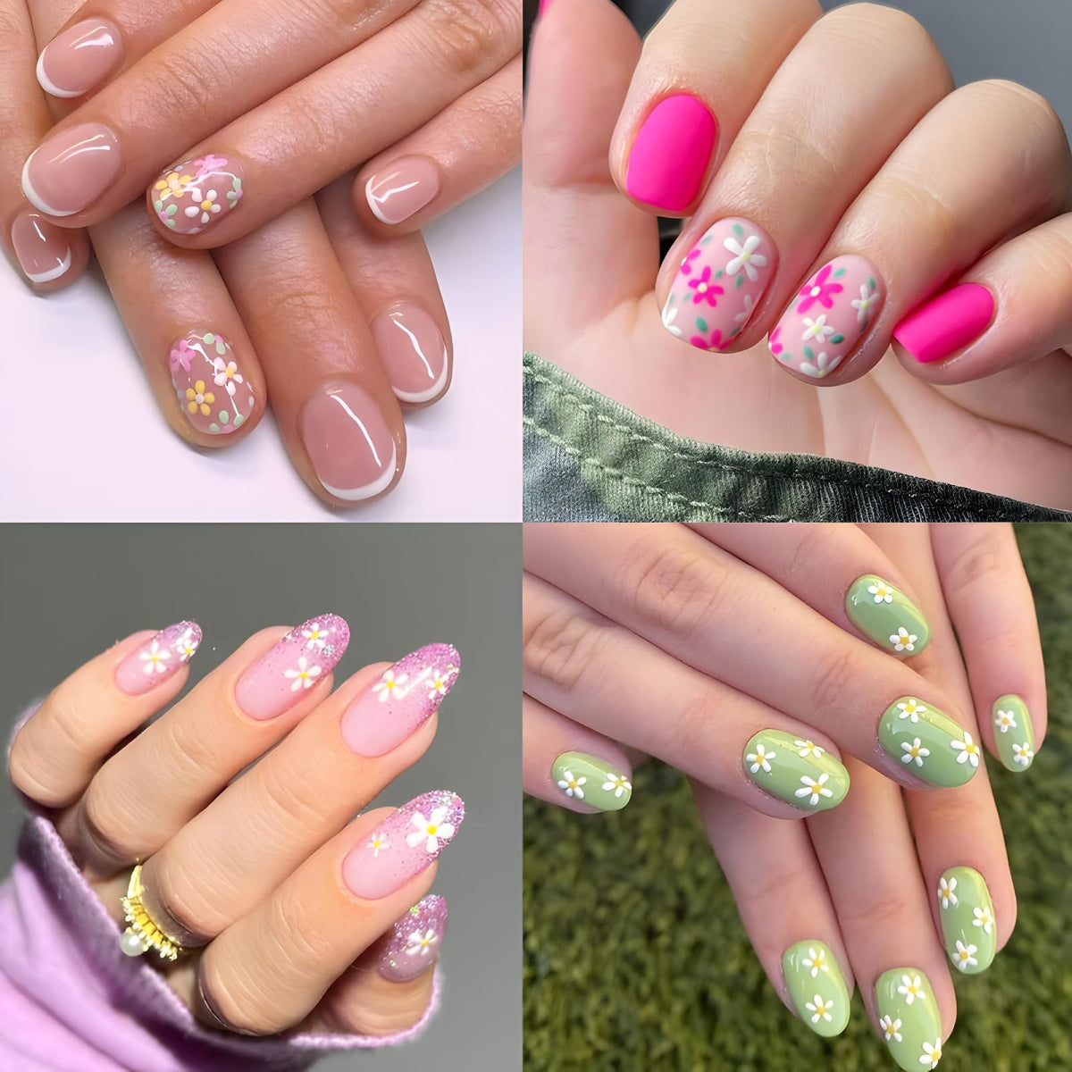 Application of SPLOCUDU nail stickers on manicured nails