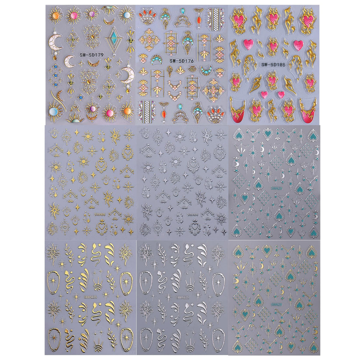Application of STZPRONAIL nail stickers on artificial nails