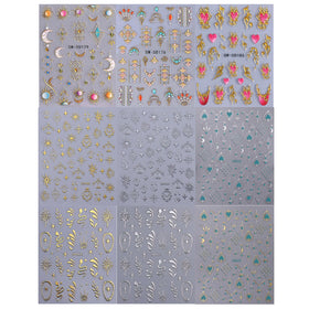 Application of STZPRONAIL nail stickers on artificial nails