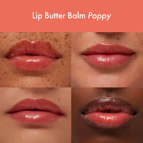 Application of Summer Fridays Lip Butter Balm on lips