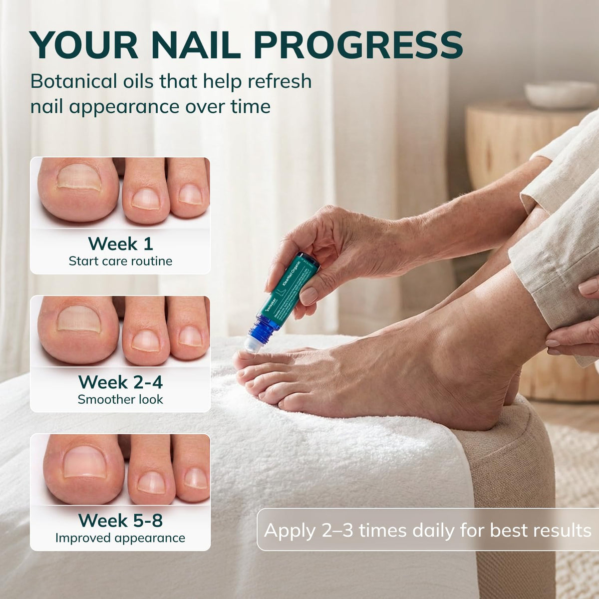 Application of Swissklip KlearNail Toenail Stick on nails