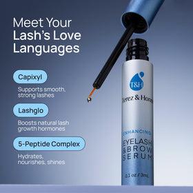 Application of TEREZ & HONOR Eyelash Serum on lashes