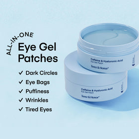 Application of TEREZ & HONOR Under Eye Patches on skin