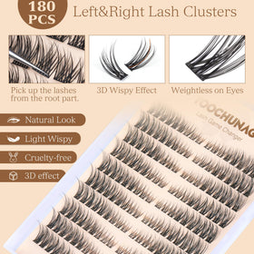 Application of TOOCHUNAG lash clusters with tweezers