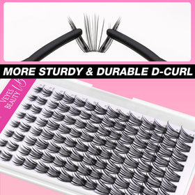 Application of VEYESBEAUTY Lash Clusters using tweezers