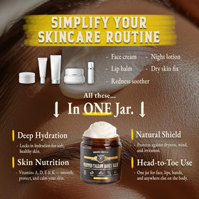 Application of Wrath & Remedy Organic Beef Tallow Honey Balm on skin