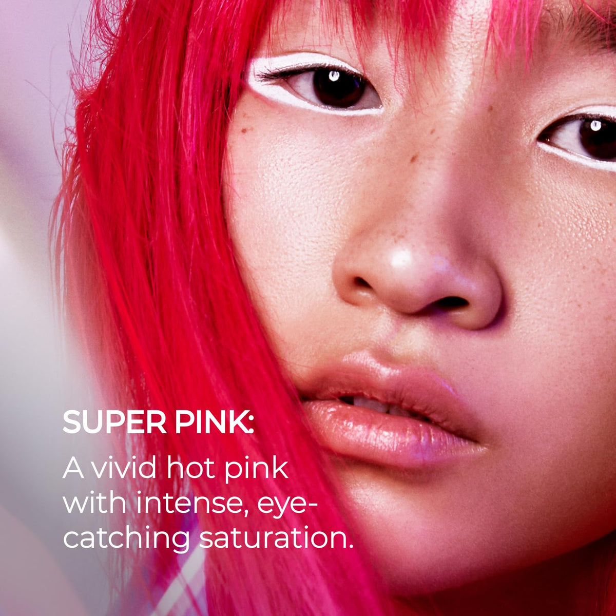 Application of XMONDO Super Pink Mask on hair strands