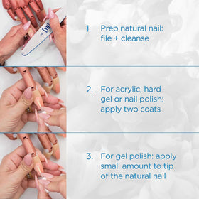 Application of Young Nails Nail Protein Bond on nails
