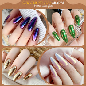 Application process of Artdone chrome nail powder