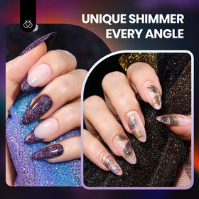 Application process of beetles Cat Eye Gel Polish with black base