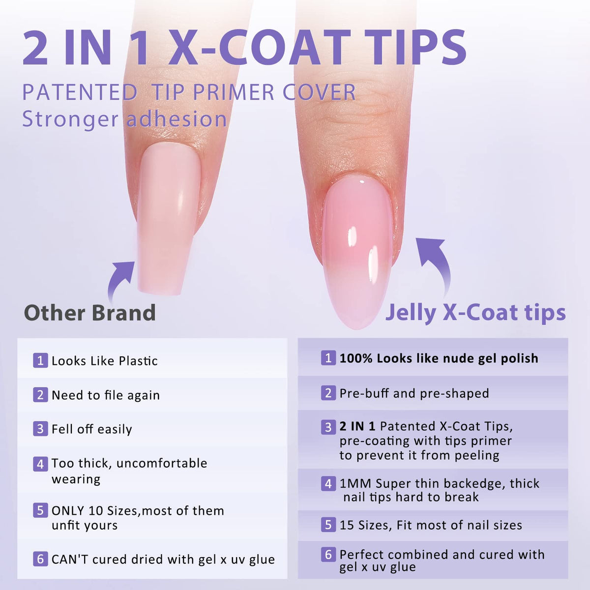 Application process of BTArtbox Pink Press On Nails