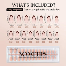 Application process of BTArtboxnails press on nails on a hand