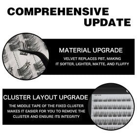 Application process of CoFier lash clusters using tweezers