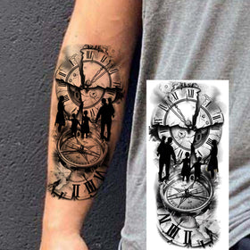 Application process of COKTAK temporary tattoos on skin