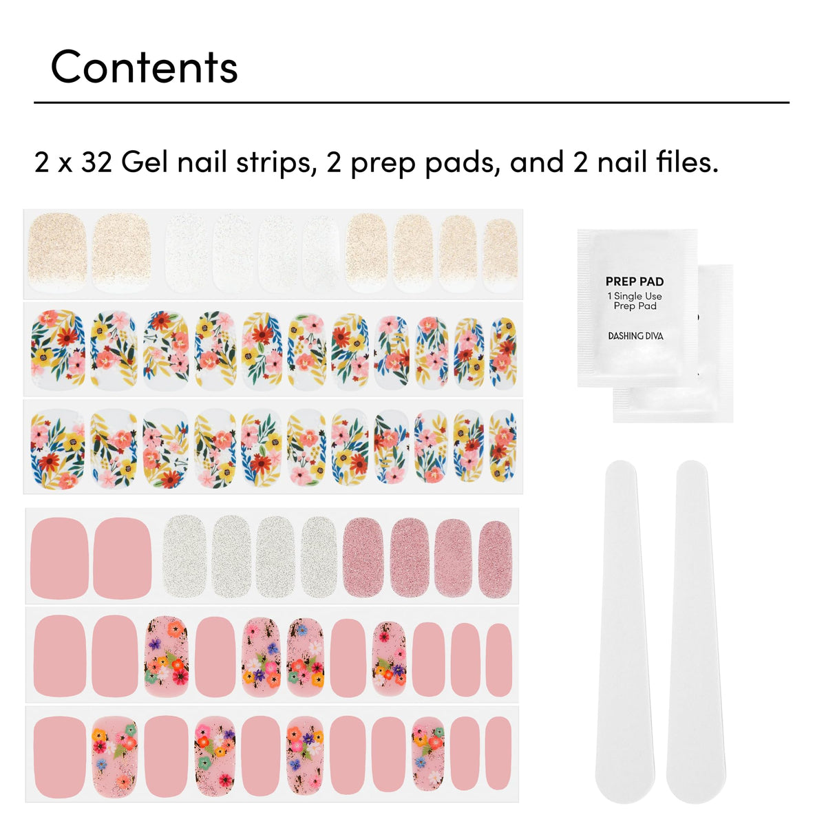 Application process of Dashing Diva nail strips
