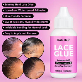 Application process of Dolahair lace glue
