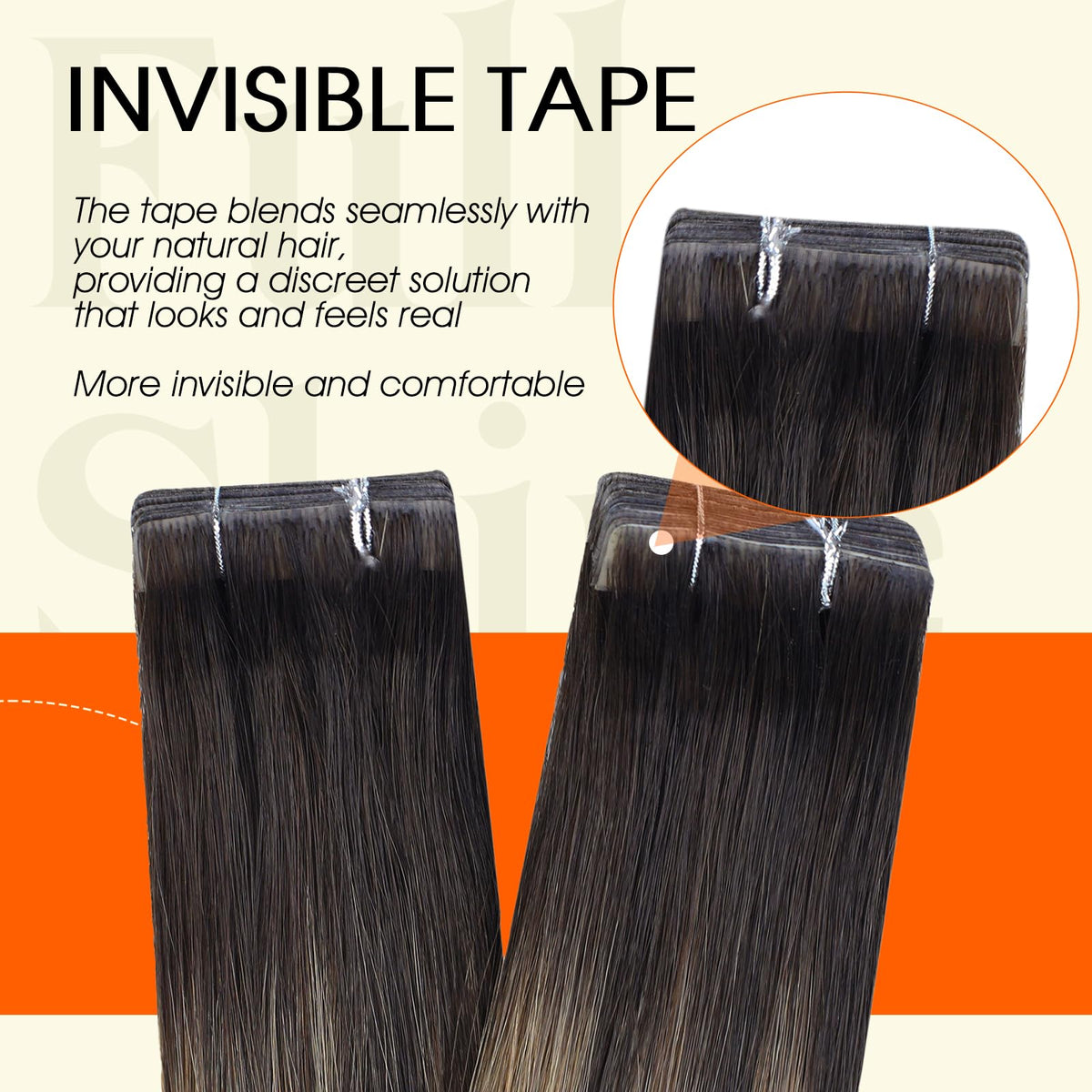 Application process of Full Shine Tape In Hair Extensions