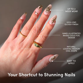 Application process of Glamnetic Press On Nails