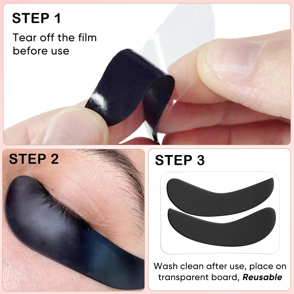 Application process of Lomansa Lash Color on lashes