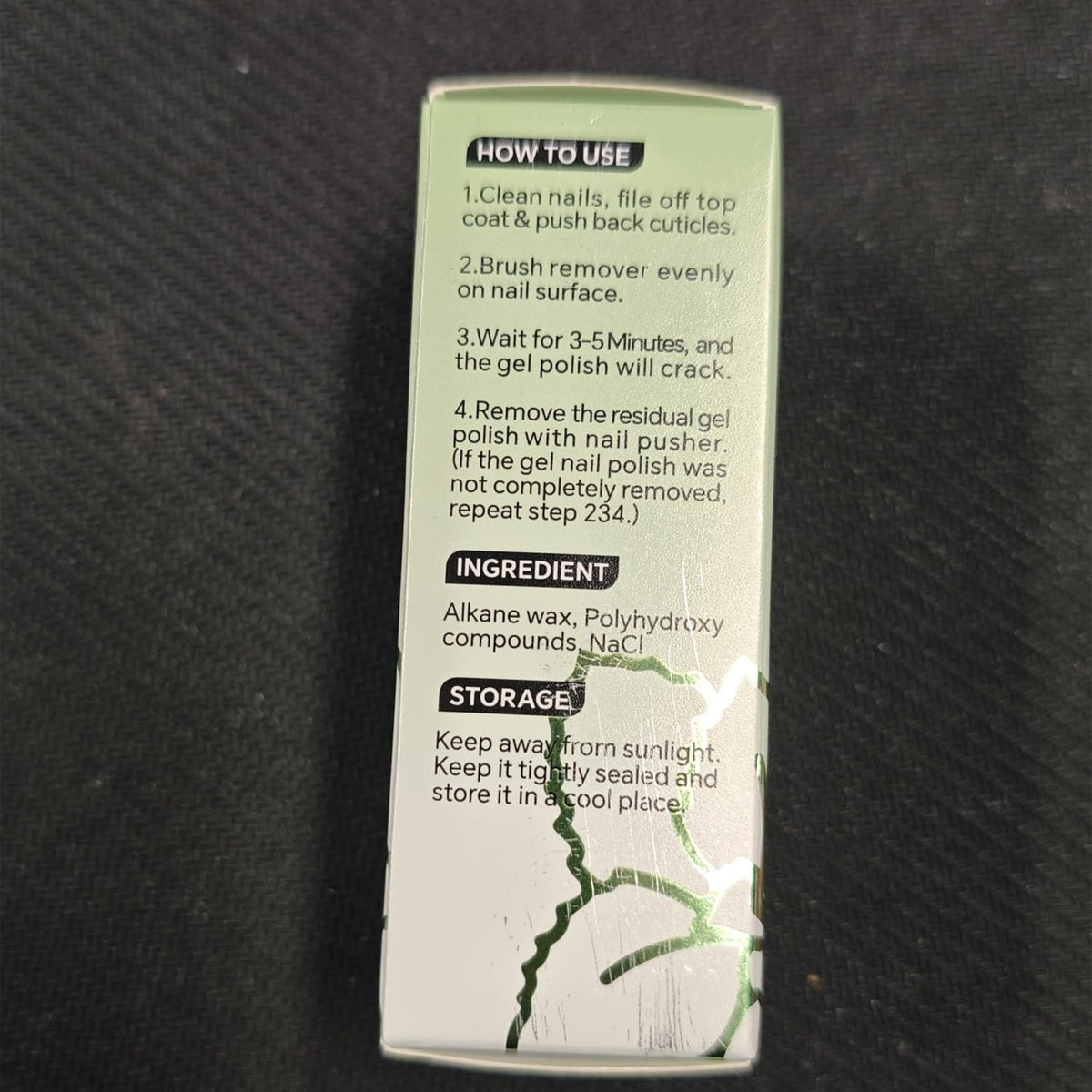 Application process of Luckyfairy Gel Nail Polish Remover Kit