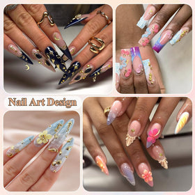 Application process of nail charms on artificial nails