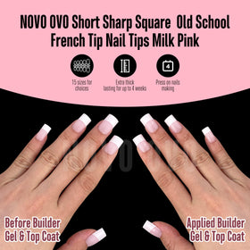 Application process of NOVO OVO nail tips with UV gel
