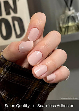 Application process of ohora Semi Gel Nail Strips on nails