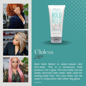 Application process of The Hair Diagram Bold Hold Lace Gelly on hairline