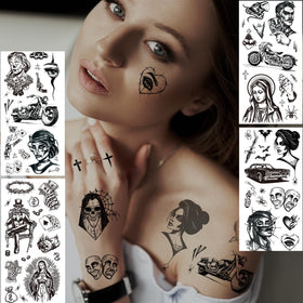 Application process of XIYOKA Temporary Tattoos on skin