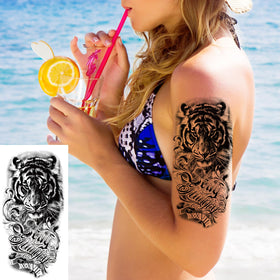 Application process of Zomme temporary tattoos on skin