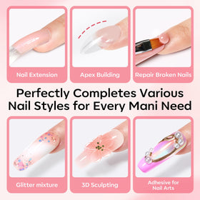 application scene of modelones Poly Gel nails