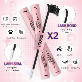 Application steps for ISOOLU Lash Clusters Kit