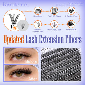 Application tips for Pawotence Lash Clusters with tools