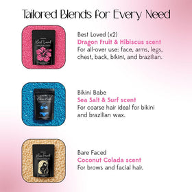 Applicator sticks and wax beads included in KoluaWax kit