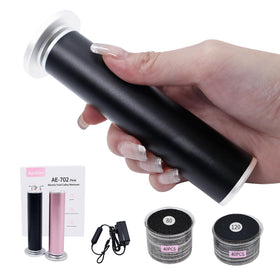 APRELM Electric Foot Callus Remover front view with sandpaper discs