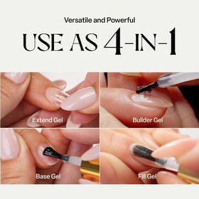 APRÉS Extend Gel Gold Bottle Edition 15 ml in a beauty setup