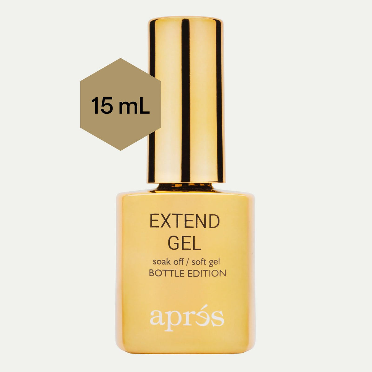 APRÉS Extend Gel Gold Bottle Edition 15 ml side view