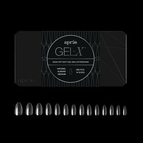 APRÉS Gel-X Almond Box of Nail Tips front view