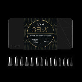 APRÉS Gel-X Almond Nail Tips Box front view with 280 tips